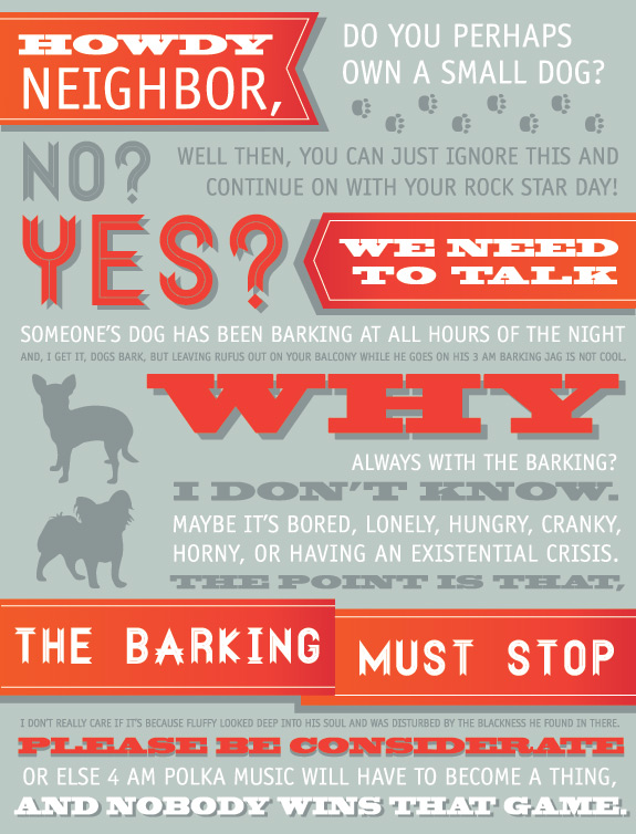 I know why the kenneled dog barks