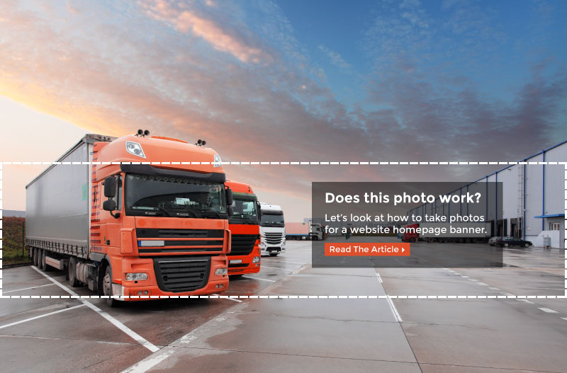 How to Take a Photo for a Website Homepage Banner