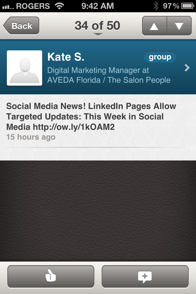 LinkedIn Forum Posts with Links in Title